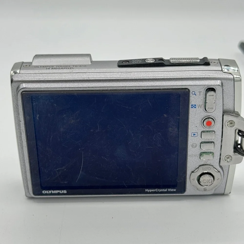 Olympus Tough TG-610 14MP Digital Camera Blue Waterproof Shockproof 5x Zoom